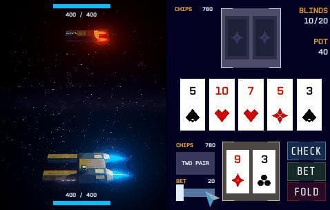 Star Battle Poker (Ludum Dare 41) screenshot 2