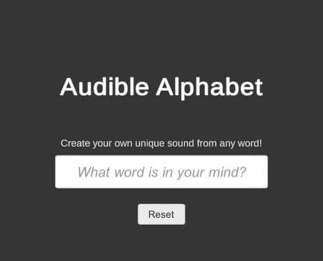 Audible Alphabet