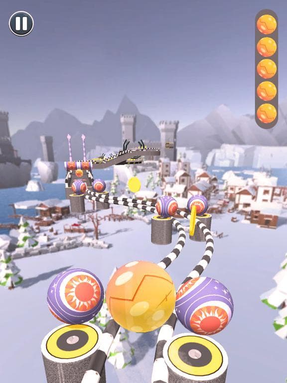 Rolling Ball Sky Escape screenshot 3