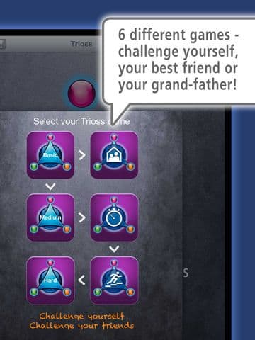Trioss: Match the cards - The brain game when Sudoku, Mastermind, Wordfeud and Kakuro are too easy screenshot 3