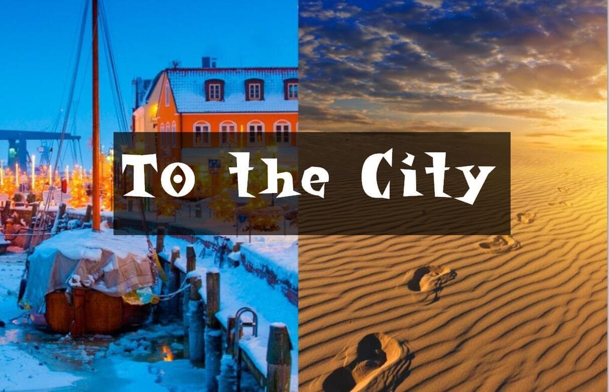 To the city