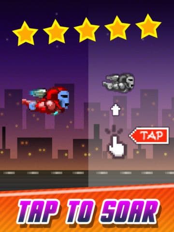 Flying Iron-Dude - The 2-Dot Line Tap Adventure Game FREE