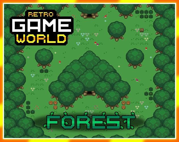 Retro Game World - Forest! screenshot 2
