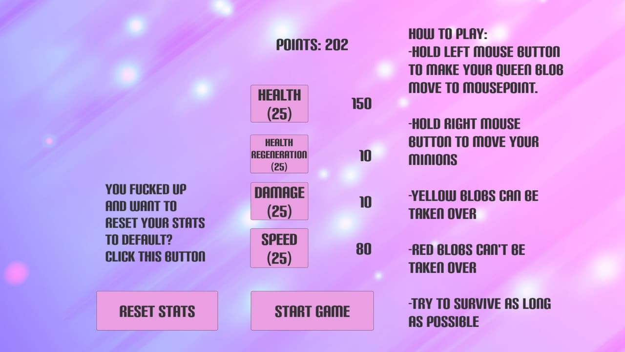 Blobs screenshot 2