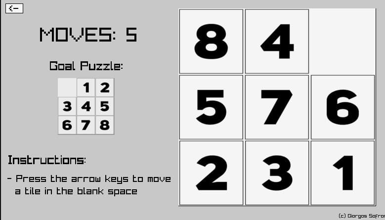 8-Puzzle Game! screenshot 4