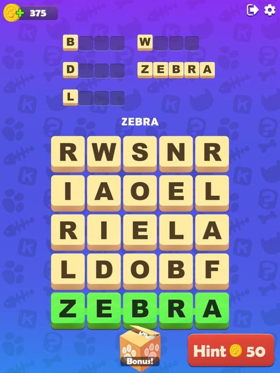 Kitty Scramble: Word Finding screenshot 3