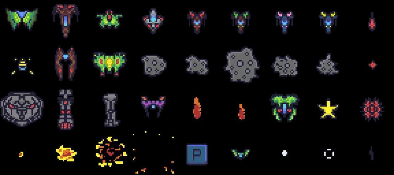 Space Warfare Sprite Sheet