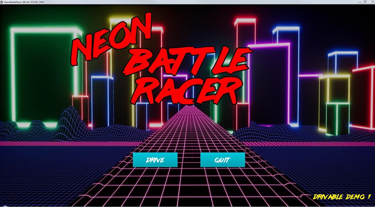Neon Battle Racer Demo screenshot 2