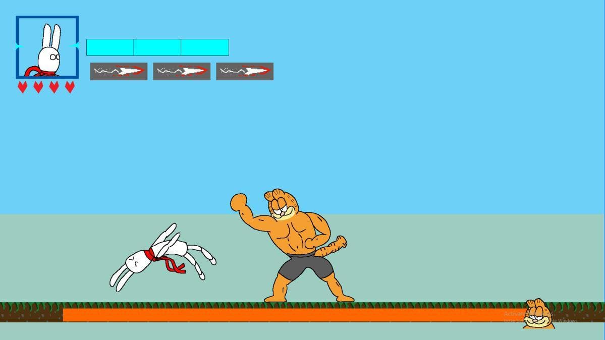 A Rabbit Fights a Buff Cat. screenshot 2