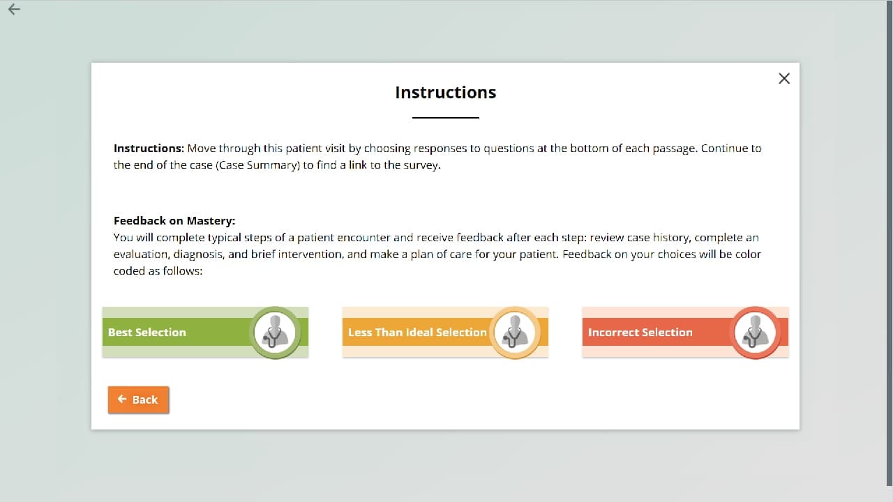 Clinical Encounters Alcohol: Amy screenshot 5