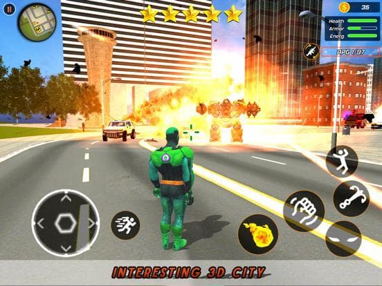 Super flying hero: Crime city screenshot 4
