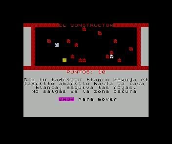 El Constructor (ZX Spectrum) by Memsoftware screenshot 2