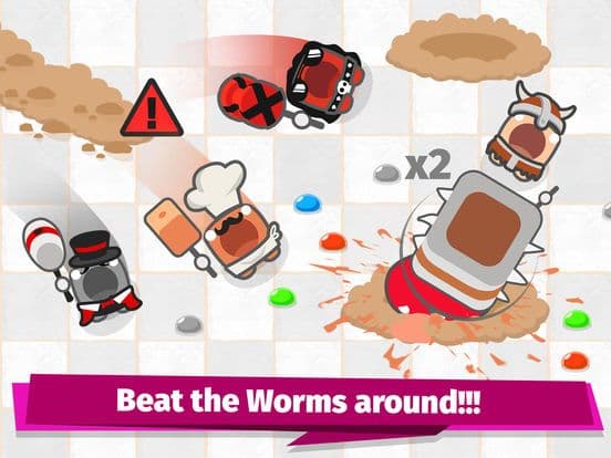 Smashers.io Foes in Worms Land screenshot 3