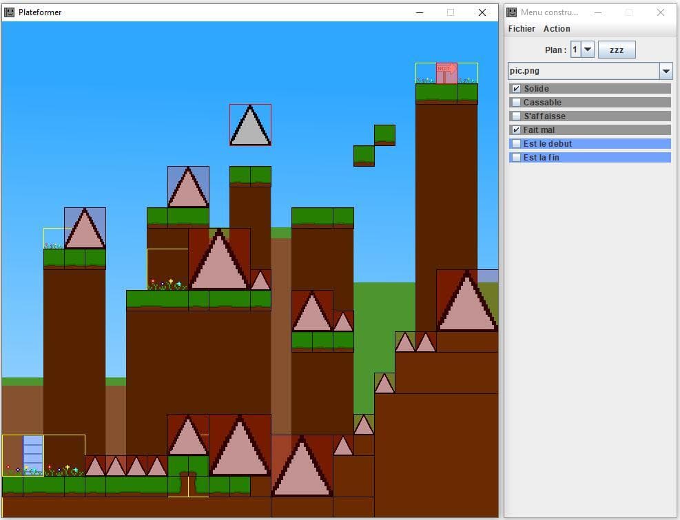 JeuMeDeplace - a Mario Maker style platformer screenshot 3