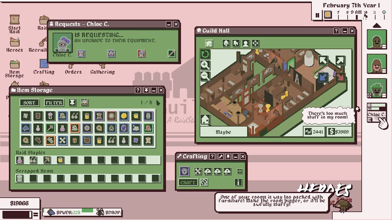Heroes For Hire - Guild Micromanagement Simulator screenshot 3