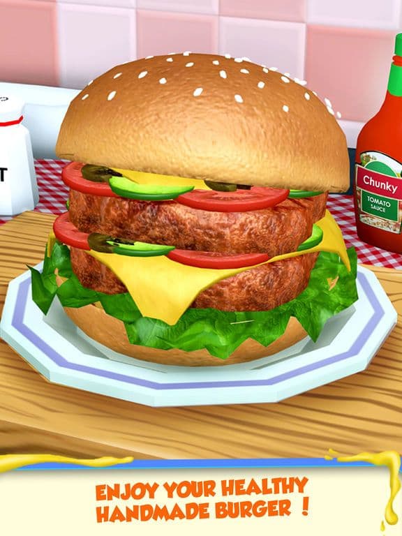 Burger Maker-Kids Cooking Game screenshot 2