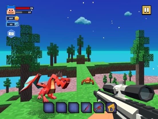 Fire Craft: 3D Pixel World screenshot 3