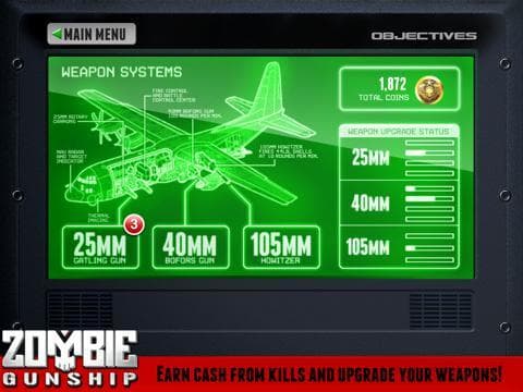 Zombie Gunship Free: Gun Down Zombies screenshot 4