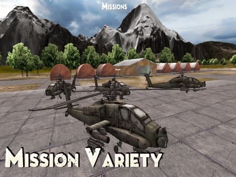 Boeing AH-64 Apache Longbow - Combat Gunship Helicopter Simulator of Infinite Tanks Hunter screenshot 4