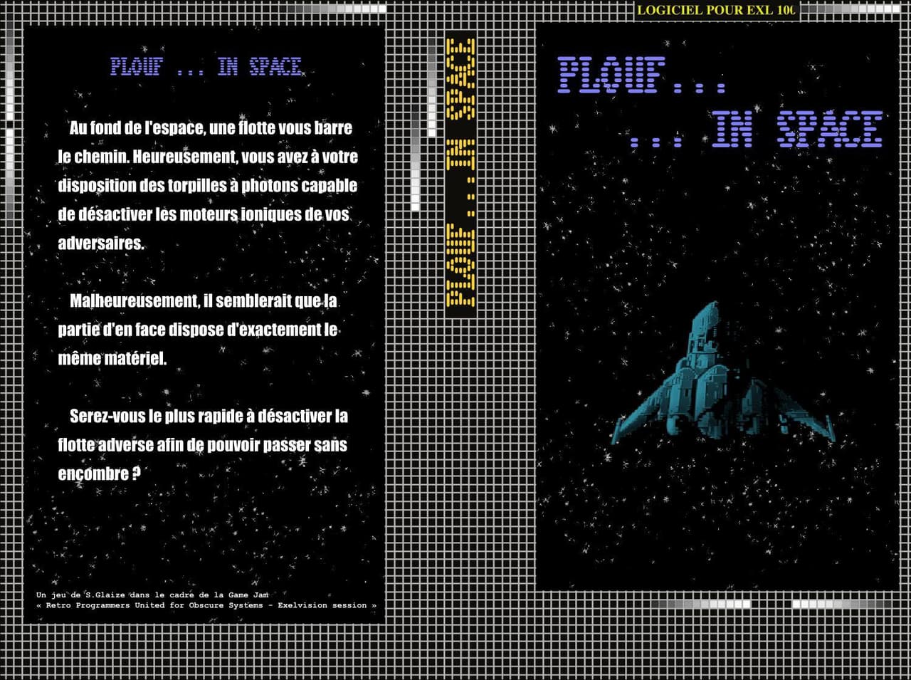 Plouf ... in space