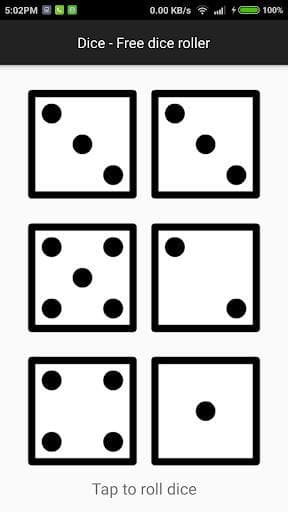 Dice - A free dice roller screenshot 2