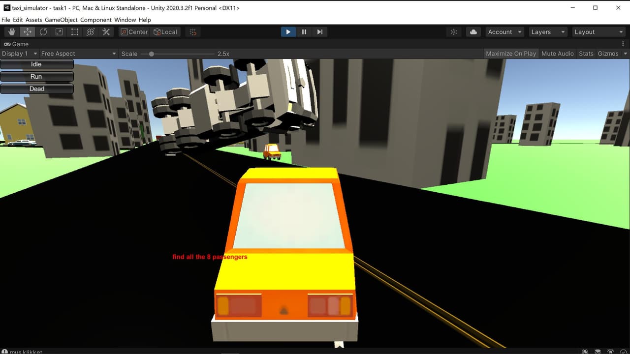 Taxi simulator (itch)