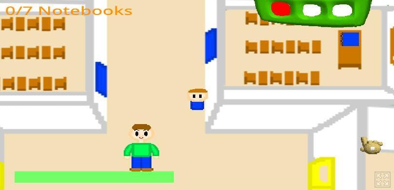 Baldis Basics 2D With Hair screenshot 3