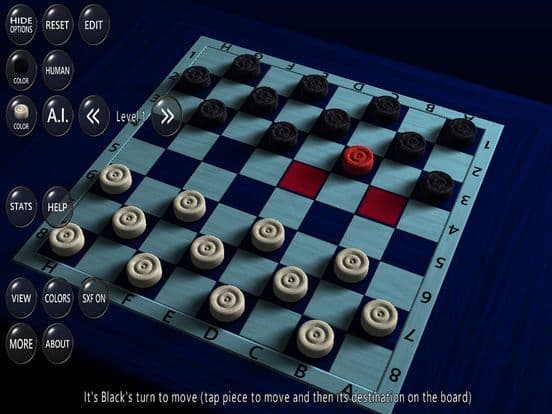 3D Checkers Game