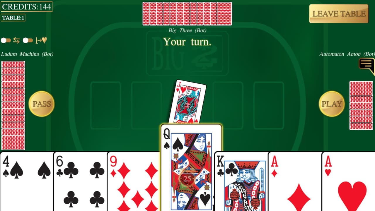 Multiplayer Big Two 大老二 鋤大弟 screenshot 2