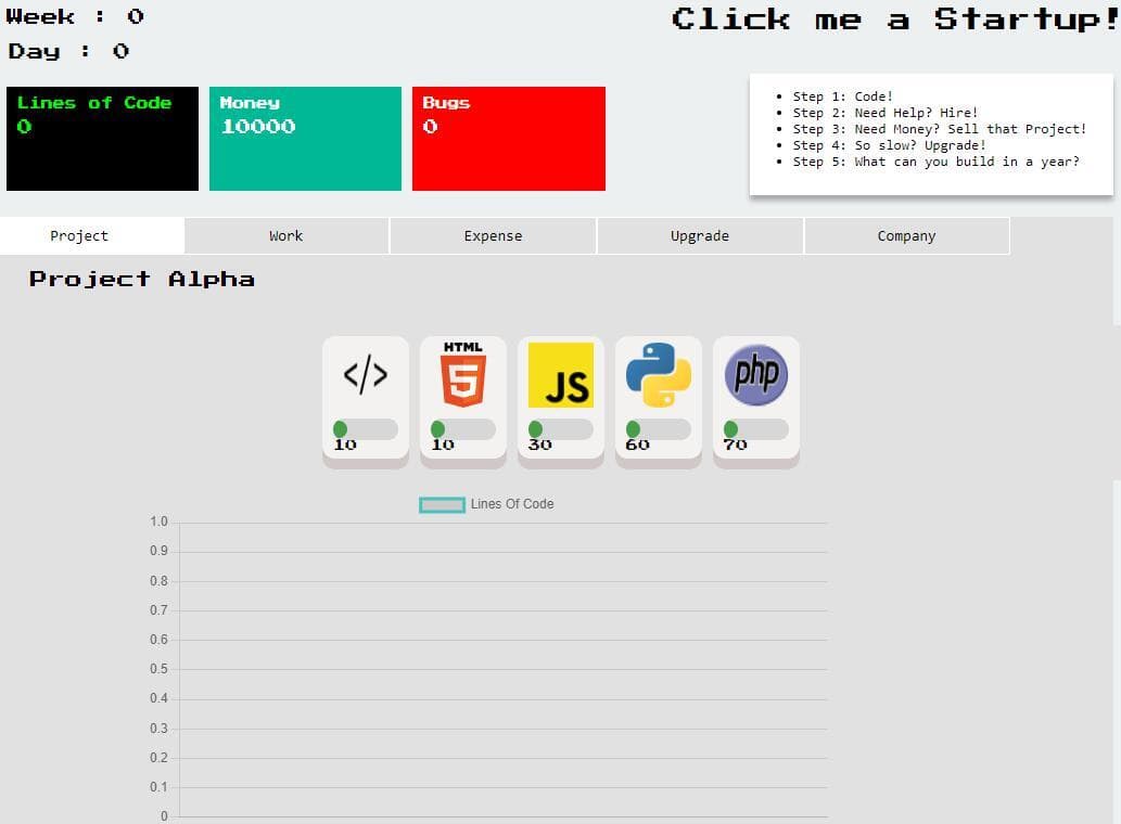 Click Me a Startup! screenshot 2