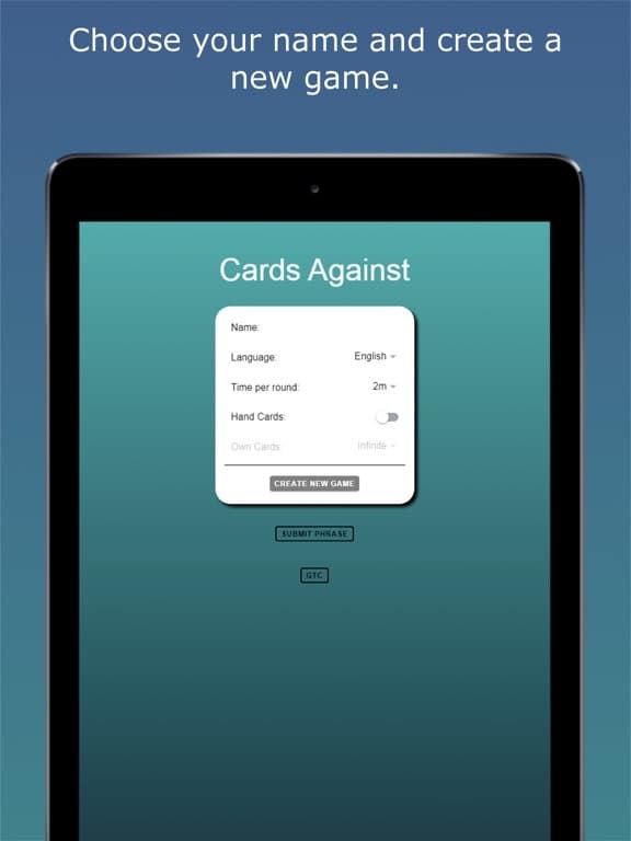 Cards Against Friends Online screenshot 2