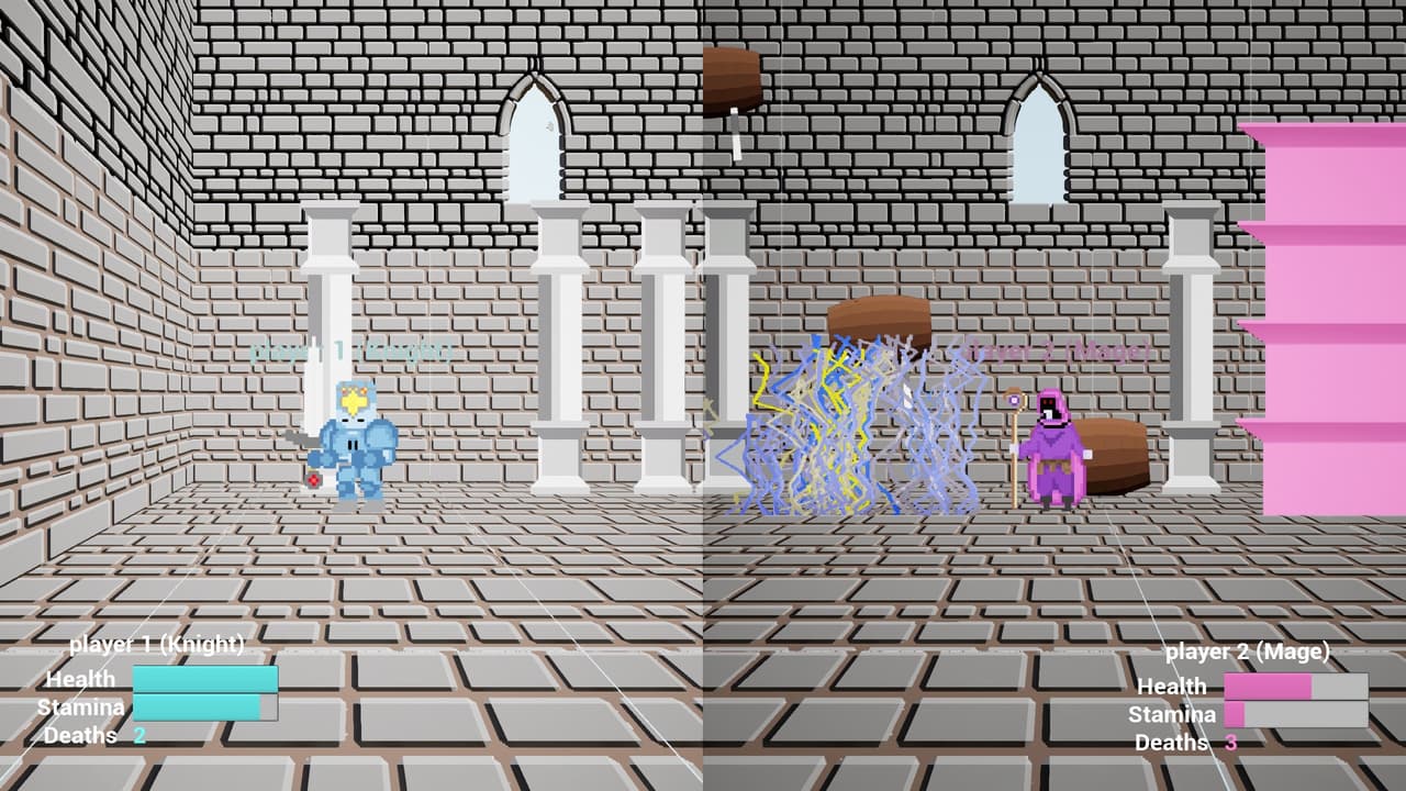 Knightboy and Magegirl Do the Cool Stuff Together Like Fighting Each Other To The Death And Running Around On Platforms