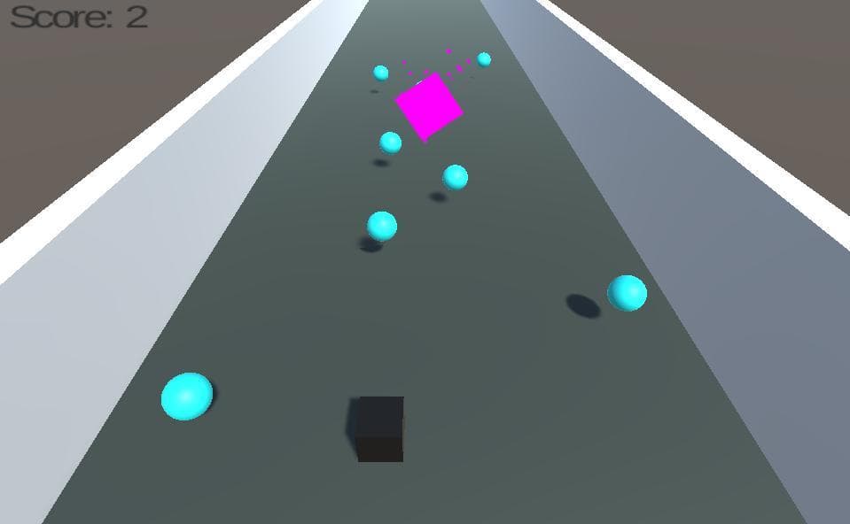 box and spheres