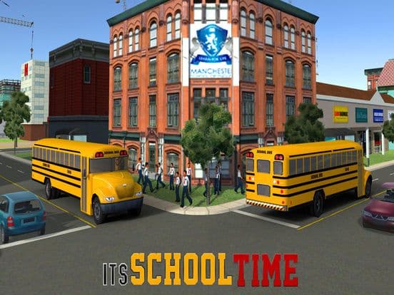 School Bus Driving-City Driver to Pick & Drop Kids screenshot 2