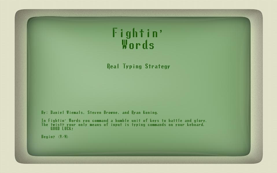 Fightin Words (itch)