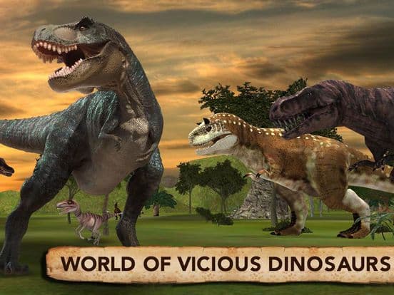 Dinosaur Simulator Trex Destruction Jurassic Forest & City Hungry Dino Carnage screenshot 5