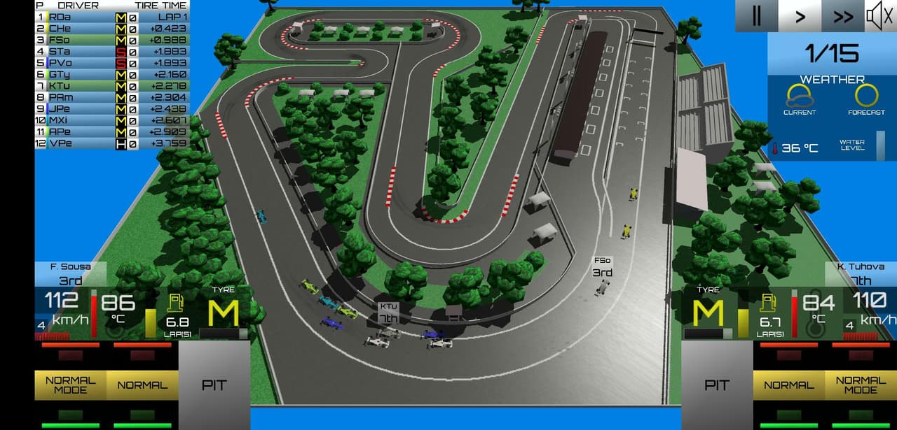 Real-time Racing Manager screenshot 2