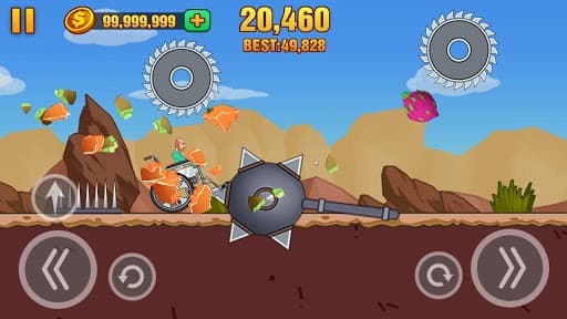 Hill Dismount - Smash the Fruits