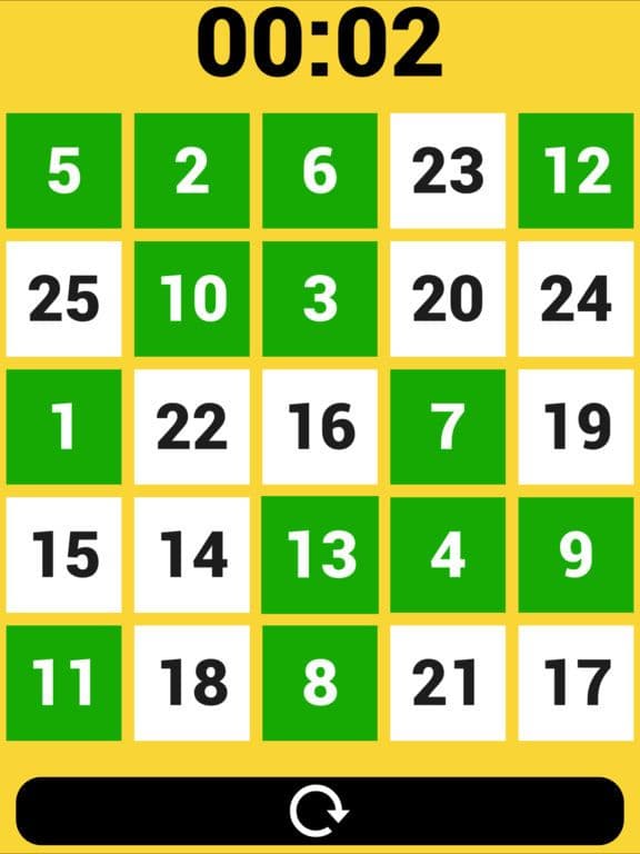 25 Numbers Speed & Reflex Challenge screenshot 3