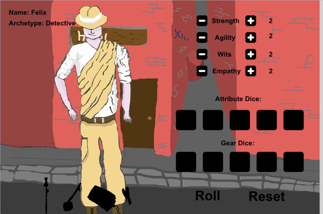 Roman Noire Character Sheet
