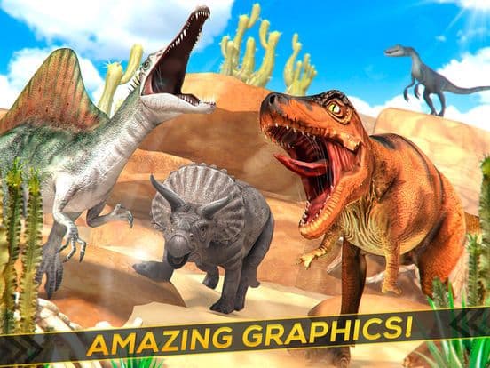 Dinos Aurous . Dinosaur Simulator Racing Fun Game screenshot 3