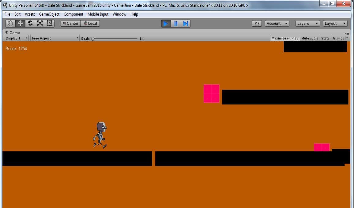 Game Jam 2016 Infinite Scroller