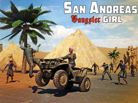San andreas gangster girl 3D screenshot 4