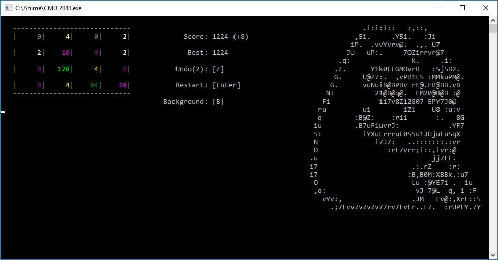 CMD 2048 screenshot 3