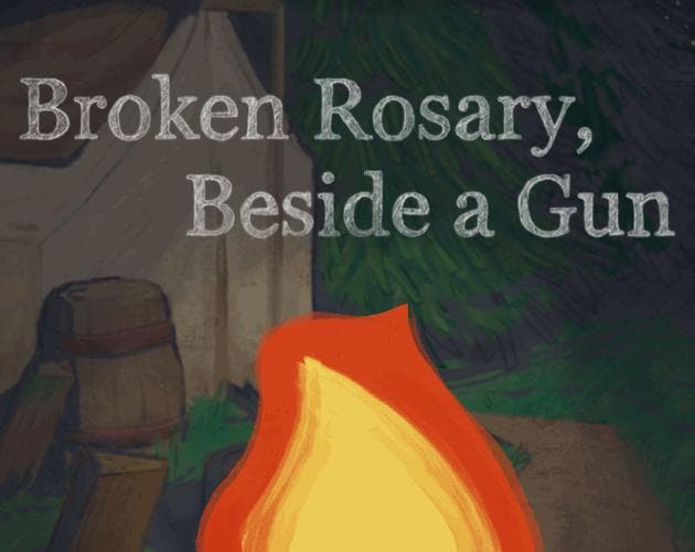 Broken Rosary, Beside a Gun