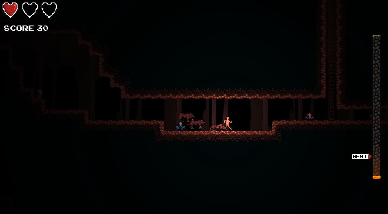 Crystal Caverns (itch) (Jamie Buttenshaw) screenshot 3