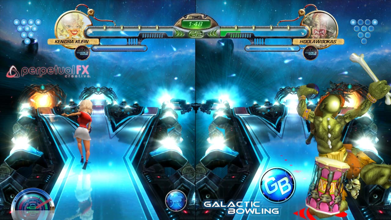 Galactic Bowling screenshot 2