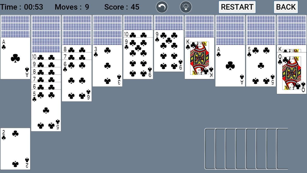 Spider Solitaire (itch) screenshot 3