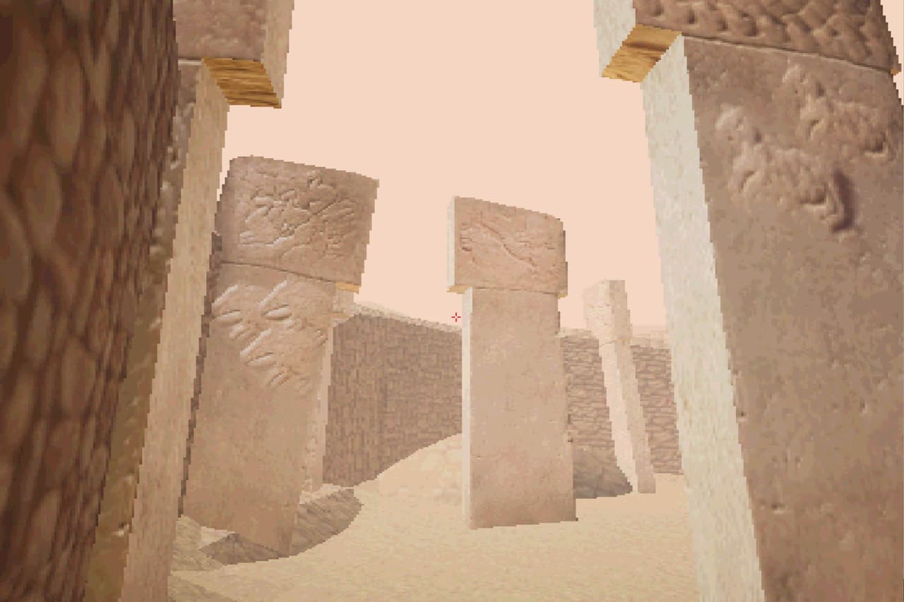 Exploring Gobekli Tepe if it was a PS1 game screenshot 2