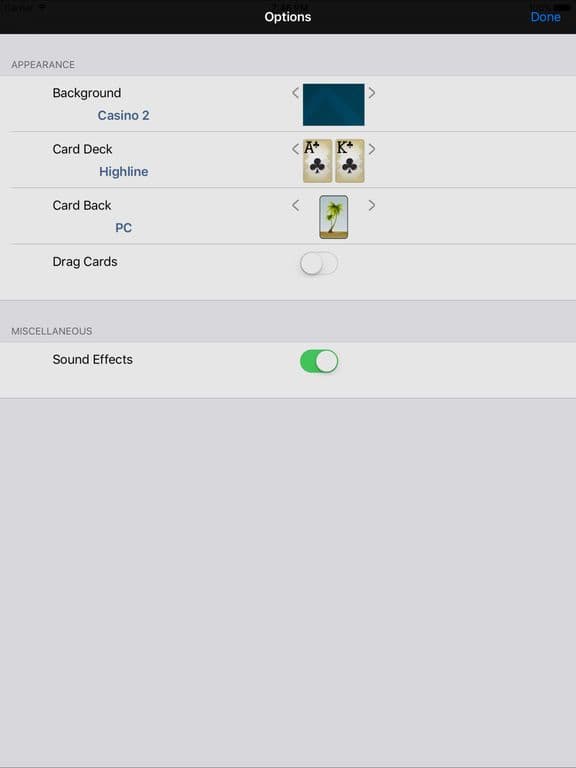 Canfield screenshot 3
